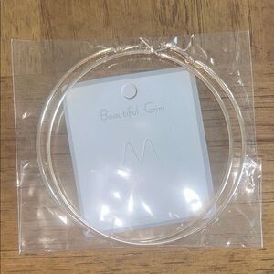 Beautiful Girl Silver Hoop Earrings